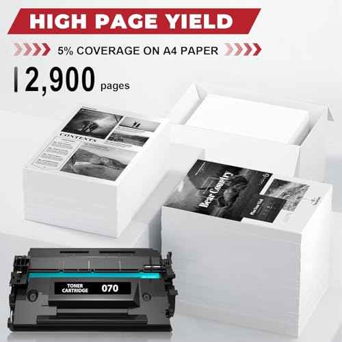 070 Toner Cartridge Compatible for Canon 070 070H Toner MF465dw Cartridge for imageCLASS MF465dw MF462dw LBP246dw LBP247dw Printer High Yield 2,900 Pages 1 Pack