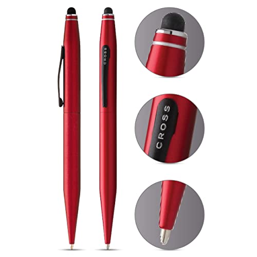 Cross Tech2 Ball Pen with Stylus (Red) in Blister Metallic Rot