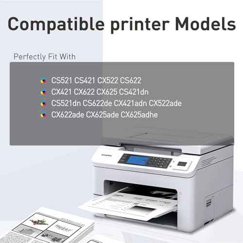 Compatible Toner Cartridge for Lexmark 78C1XK0 78C10 Black 8,500 High Yield Toner Cartridge for CS421 CS421dn CS521dn CS622 CS622de CX421 CX522 CX522ade CX622 CX622ade CX625ade (Black,1Pack)