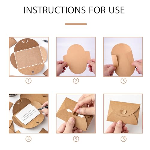 40 Pcs Mini Envelopes with Blank Cards Set - Gift Card Holders for Occasions