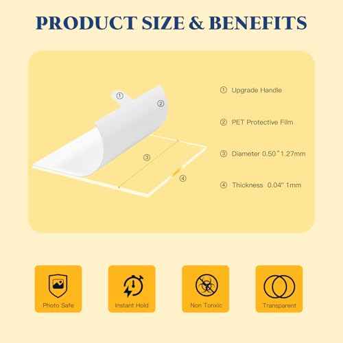 0.5'' Double Sided Adhesive Dots, 75Pcs Clear Adhesive Mounting Putty, Waterproof No Residue Adhesive Putty, Sticky Putty for Wall Hanging, Crafts, Posters Festival Decoration Museum