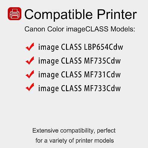 1 Pack 046 1247C001AA Yellow Toner Cartridge: Compatible CRG 046 1247C001AA Replacement for Canon Color Image Class LBP654Cdw MF733Cdw MF735Cdw MF731Cdw Printer