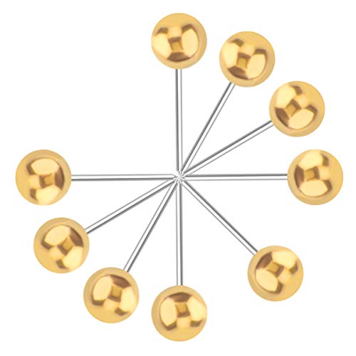 Yalis Retro Gold Map Push Pins 1/8 Inch, 200 Count – Corkboard Tacks
