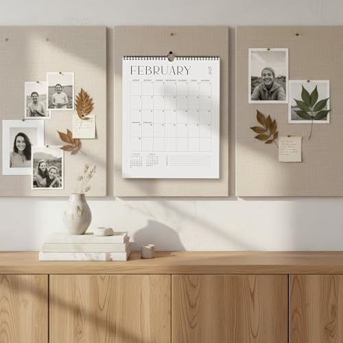 2026-2027 Wall Calendar - Full Year Planning & Office Organizer, Black & White