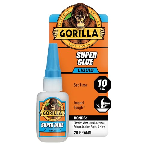 Gorilla Super Glue 20 g - All Purpose, Fast Setting, Clear (1) 20g