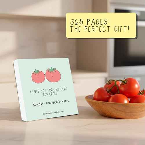 Rockdoodles 2026 Punny Day-to-Day Calendar | Funny Daily Desktop Calendar Christmas Stocking Stuffer Gift for Home or Office, Daily Tear Off Pages With New Puns | A Pun A Day by Rockdoodles