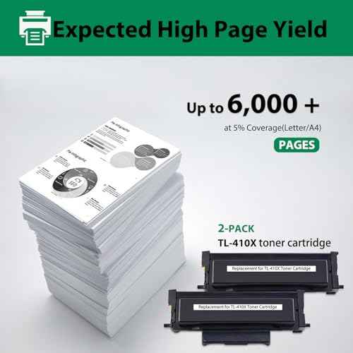 TL-410X Toner Cartridge Compatible for Pantum TL-410X TL410X TL-410H TL-410 for M7102DW M6802FDW P3300DW M7100DW P3302DW P3012DW P3010DW P3300DN P3302DN M6800FDW M7100DN M7102DN (2Pack, 6000 Pages)