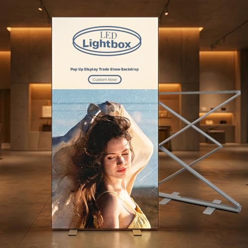 NEWSANDOR Customizable Double-Sided LED Lightbox 40x80" Farm & Banner Display