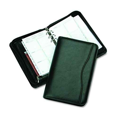 Day-Timer 82131 Avalon Simulated Leather Starter Set, 3 3/4 x 6 3/4, Black