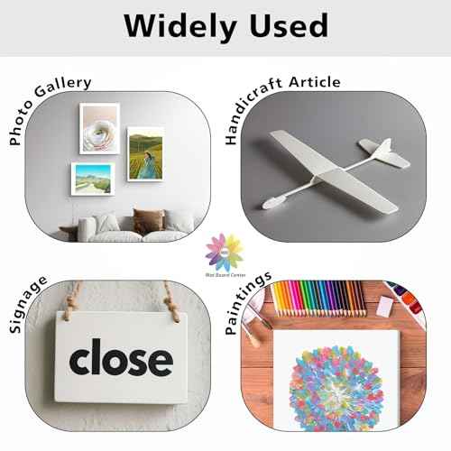 Mat Board Center Premium White Foam Core Board - 5x7 Inches, 3/16 Thick - 10 Pack, Acid-Free - Ideal for Mounting, Crafts, Art, and Presentations