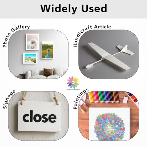 5x7 Inch White Foam Core Board Pack - Premium Acid-Free Mounting & Craft Boards
