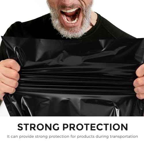 Metronic Poly Mailers 10x13 100 Pcs | Small Shipping Bags for Clothing | Mailing Bags for Small Business, Shipping Envelopes,Packing Bags in Black