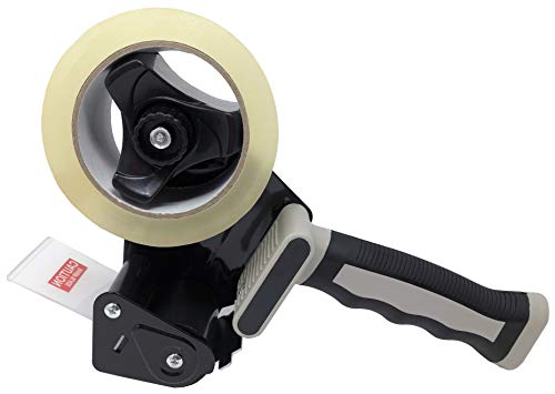 Clipco Tape Dispenser Gun with 2in Tape — 3-Pack, Black-Gray