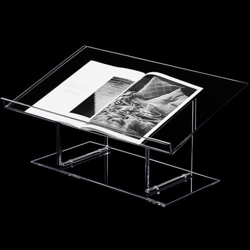 Clear Acrylic Tabletop Podium 23.5"w x 10"h x 14"d Teacher Podium for Classroom Assembled Removable Lectern Pulpit for Office Church