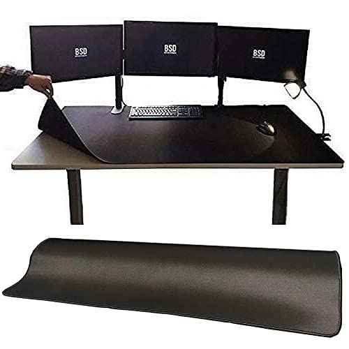 [60" x 30"] Extra-Large Mouse Pads, Gaming mat - Enhance Gaming Experience with The Massive Battle mat, Waterproof, Easy-Clean, and Lint-Free, Desk mat Perfect for PC Game Tables (Black, 4XL)