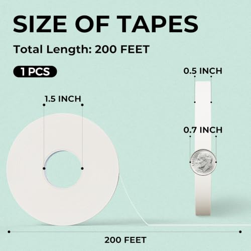 JusArt Artist Tape for Watercolor Paper 0.5 Inch x 200FT - Clear Masking Tape for Artists