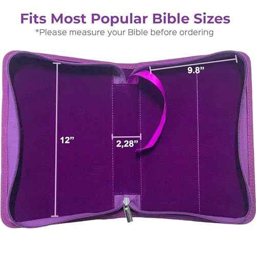 DEHITE Bible Cover Case for Women - Leather Bible Cases for Girls - Carrying Bag for Woman - Pen Slots ? Zippered Pocket ? Premium Faux Leather Holder - Christian Floral Accessories