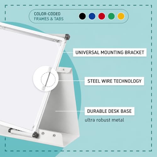 Tarifold Desktop Reference Display System 10 Pockets White, Expandable Organizer