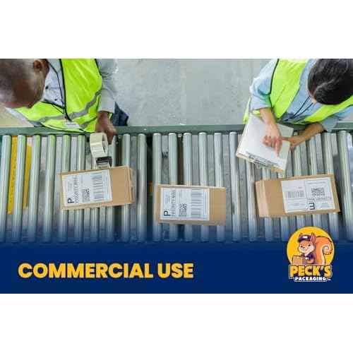 500 Fanfold 4x6 Direct Thermal Shipping Labels Waterproof Jam-Free Commercial Grade Permanent Adhesive Compatible with Zebra Rollo Munbyn and Most Label Printers White Perforated ? Peck's Packaging