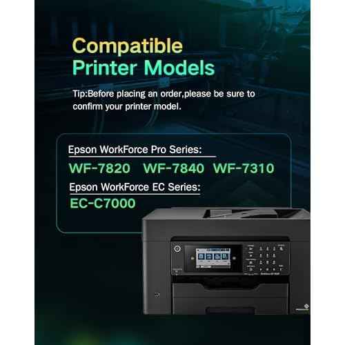 Remanufactured 812XL High Yield for Epson 812xl Ink Cartridges Combo Pack for WF-7840 WF-7820 WF-7310 EC-C7000 Printer for Epson 812 T812 XL Ink Cartridges (5 Pack,2 Black 1 Cyan 1 Magenta 1 Yellow)