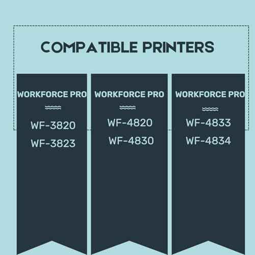 822XL Remanufactured for Epson 822XL Ink Cartridges Combo Pack for 822 T822 XL for Workforce Pro WF-3820 WF-3823 WF-4820 WF-4830 WF-4833 WF-4834 Printer 5 Pack 2 Black 1 Cyan 1 Magenta 1 Yellow