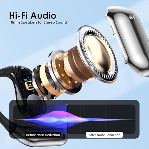 AI Language Translation Earbuds, OWS LCD Touchscreen Real-Time Translator for 144 Languages & Accents Includes Free Subscription Translation Device Earphones for Travel Business Learning, Black 1