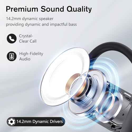 AI Translation Earbuds Real-Time, 3-in-1 Translator Earbuds 144 Languages & Accents, Open Ear Wireless Bluetooth 5.3 Headphones with 4 Modes, No Subscription, for iOS Android Travel Business, Black