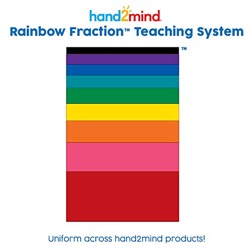 Hand2mind Double-Sided Decimal and Fraction Tiles Set of 15 - Math Manipulatives for Grades 3+