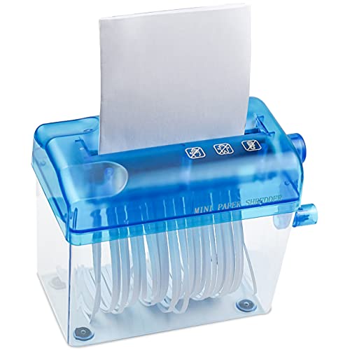 JIKIOU Portable Hand Paper Shredder - Compact Manual Office & Home Security