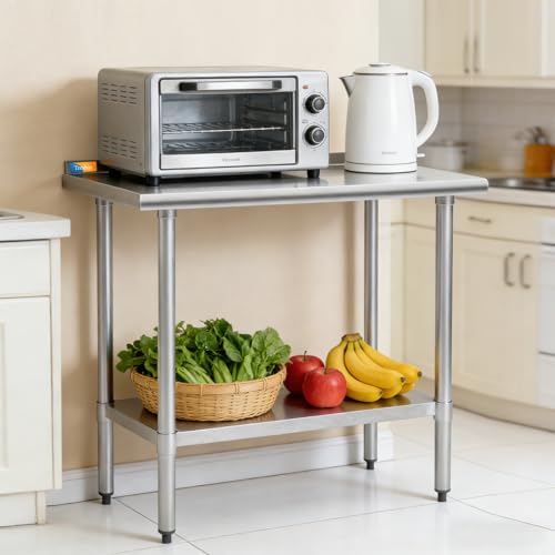 Treshin 18x36-Inch Stainless Steel Commercial Prep & Work Table