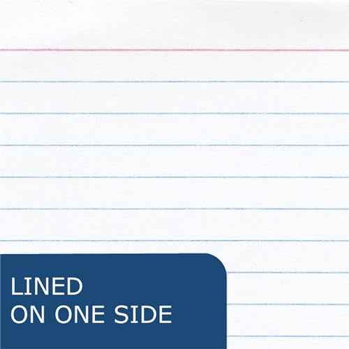 Roaring Spring Wirebound Spiral Bound Recycled Index Cards 3"x5", 100# White Paper, Narrow Ruled, Perforated, Blank on Back, Snag-proof (Pack of 24)