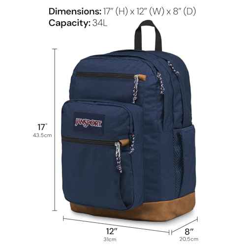 JanSport Cool Backpack, with 15-inch Laptop Sleeve - Large Computer Bag Rucksack with 2 Compartments, Ergonomic Straps, Black