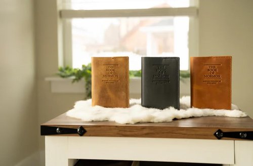 Leather Book of Mormon Mini - Soft Cover (Walnut, 3.38" x 5.18")