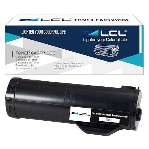LCL B400 B405 Black Toner Cartridge Replacement for Xerox 106R03582 106R03580 14100 Pages for VersaLink B405 B400 B400DN B400N B405DN Printers (1-Pack)