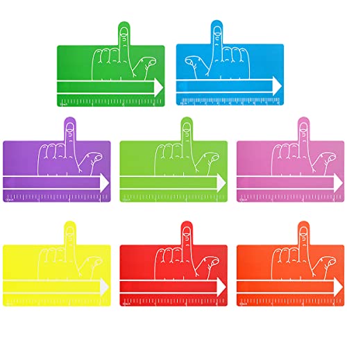 Kids Finger Spacers with Guided Reading Strips - Handwriting & Reading Aid, 8 Bright Colors, Classroom & Home Use