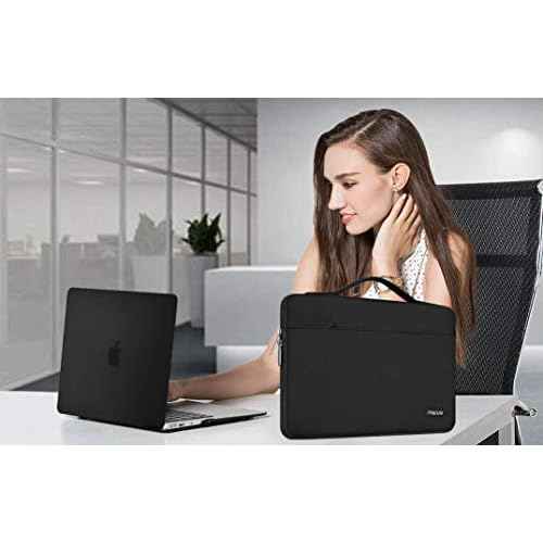 MOSISO Compatible with MacBook Air 13 inch Case M1 Chip 2021 2020 2019 2018 Release A2337 A2179 A1932 Retina Display, Plastic Hard Shell Case&Bag&Keyboard Skin&Webcam Cover&Screen Film, Black