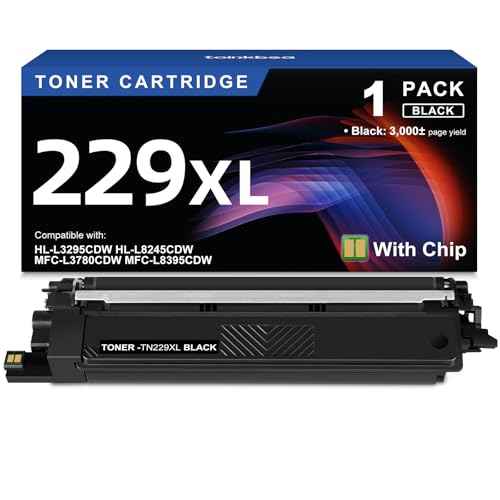 TN229XL Black TN229XLBK Toner Cartridge Replacement for Brother TN229XL TN229 Black Toner Cartridge Works for Brother HL-L3220CDW HL-L3280CDW HL-L8245CDW MFC-L3720CDW MFC-L3780CDW Printers - 1 Pack