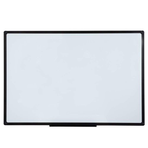 DexBoard Dry Erase Board for Wall, 40" x 28" Presentation Magnetic Whiteboard with Pen Tray, Wall-Mounted White Board for School, Office and Home, Black Aluminum Frame