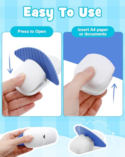 UCEC 3 Pack Desktop Paper Holder Stand for A4 Documents - White Blue Red
