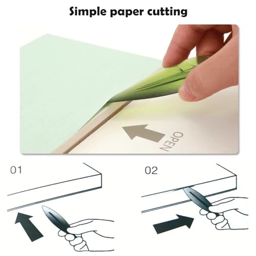 Watercolor Paper Cutter with Four-Sided Seal, Hobby Knife & Letter Opener