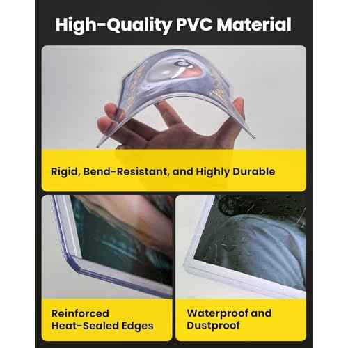 6x9 Toploader - Rigid Clear PVC Sleeves for Protecting & Mailing Jumbo Cards, Photos, and Sheets (25-Pack)