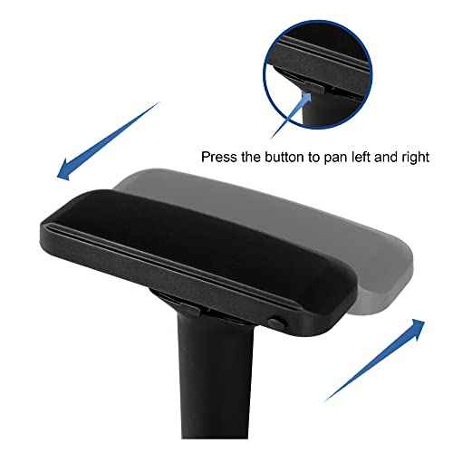 Frassie 4D Height Adjustable Chair Armrest Pair, Gaming Office Boss Chair Arms Set Replacement Part