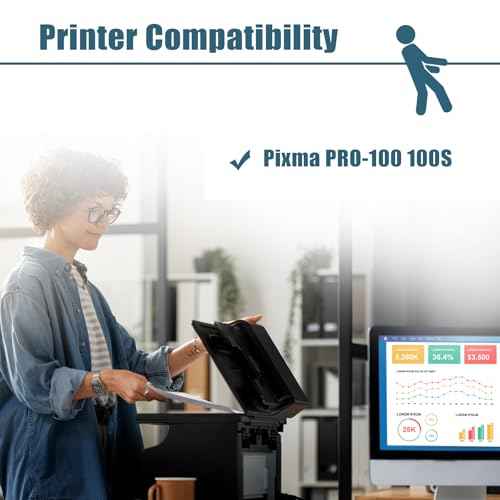 CLI 42 Ink Cartridges Compatible Replacement for Canon CLI-42 Ink Cartridges CLI42 Use with Canon Pixma Pro-100 Printers (4BK, 2C, 2M, 2Y, 2GY, 2LG, 2PC, 2PM, 18pk CLI 42 Ink)