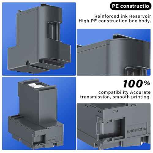 Waste Ink Pad Replacement with Reset Software for Ecotank ET-2850 ET-2760 ET-2750 ET-2700 ET2850 ET2760 ET2750 ET2700 2850 2760 2750 2700 Printer, Maintenance Box with Reset Software
