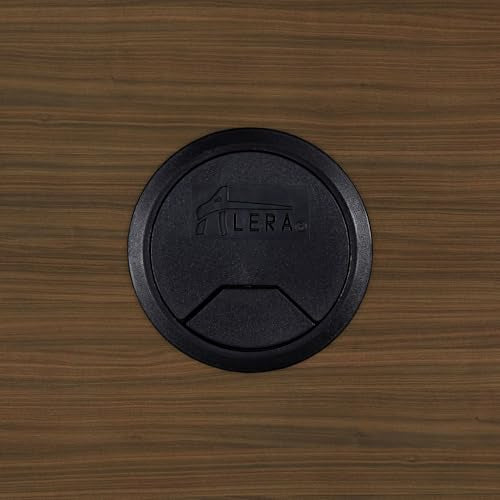 Alera VA354224WA Valencia Series 42 in. x 23-5/8 in. x 29-1/2 in. Reversible Return/Bridge Shell - Modern Walnut