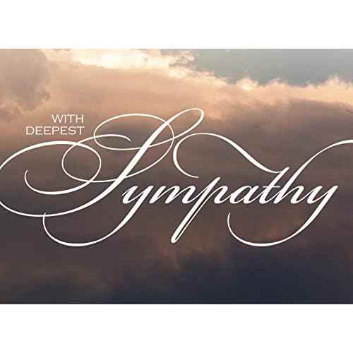 Sympathy Cards with Envelopes for Family and Business (Soft-Lit Sky) Bulk 25 Pack of Elegantly Designed Condolence Cards with Envelopes (5x7 inch - A7) Office, Work, Employees & Clients (S1602)