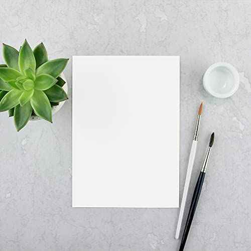 Reskid White Cardstock Thick Paper - Blank Heavy Weight 110 lb Cover Card Stock - 100 Pack (8.5x11, Inches)