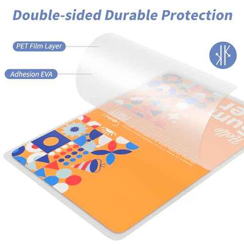 3 Mil Laminating Sheets 500 Packs, Thermal Laminating Pouches Holds 8.5" x 11" Sheets, Clear Laminator Plastic Paper 9 x 11.5 Inches - Rounded Corner Letter Size
