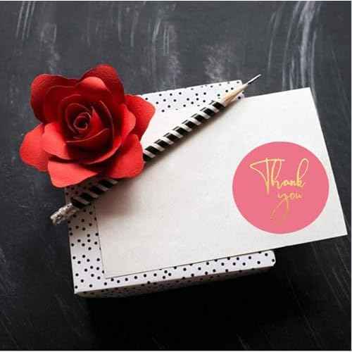500Pcs Thank You Stickers 8 Designs 1 Inch Gold Foil Thank You Sticker for Packaging Thank You Stickers for Small Business Thank You Label Stickers Self-Adhesive Labels for Envelopes,Gift Wrap, Craft