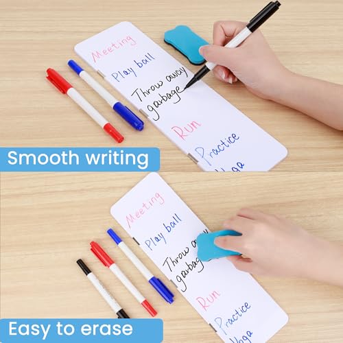 Magnetic Monitor Memo Board with 3 Markers & Eraser - Desk Organizer